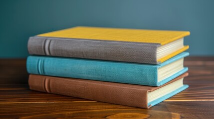 Poster - The stack of colorful books