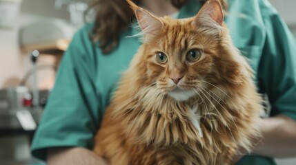 Canvas Print - The orange fluffy cat