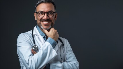 Wall Mural - The confident male doctor