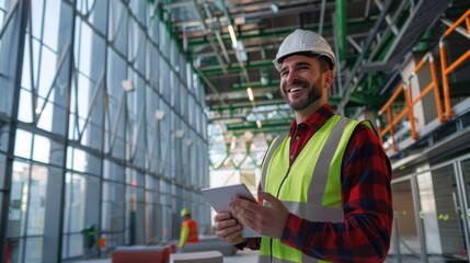 Wall Mural - The Construction Site Engineer