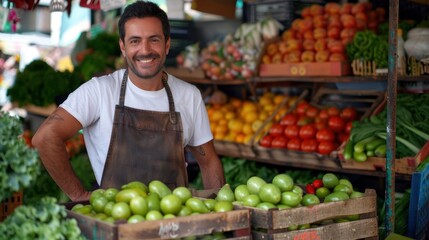 Sticker - The market vendor's stand