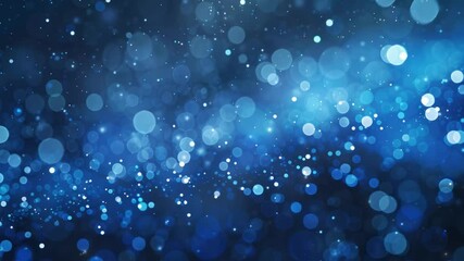 Wall Mural - modern abstract background. blue glow particle abstract bokeh background