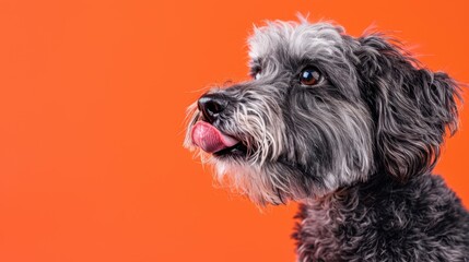 Canvas Print - The dog with the tongue.