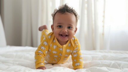 Poster - The baby in yellow pajamas