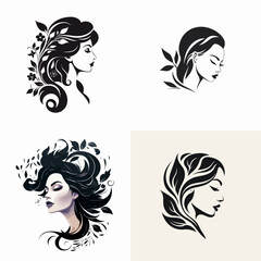 Wall Mural - Beauty logo design vector illustration