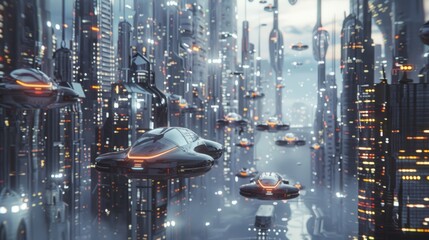 futuristic cityscape