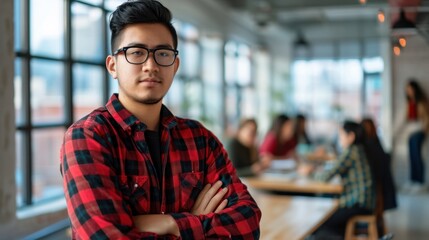 Poster - The man in plaid shirt