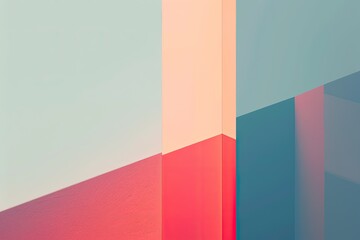 Fototapete - a room with a door and a window, minimalist abstract composition with subtle gradients