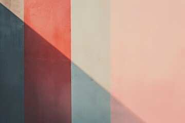 Aufkleber - a red and yellow abstract background with curved shapes, minimalist abstract composition with subtle gradients