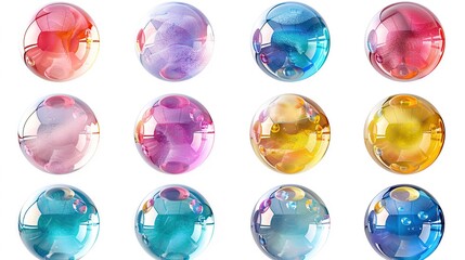 Wall Mural - Colorful Glass Spheres