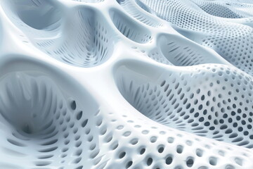 Wall Mural - 3d background abstract, technology, white color