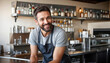 © ROKA Creative - Smiling Bartender with Dark Hair and a Beard