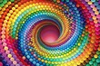 © guntapong - A multicolor twisted wave pattern of circle, multicolor, twisted