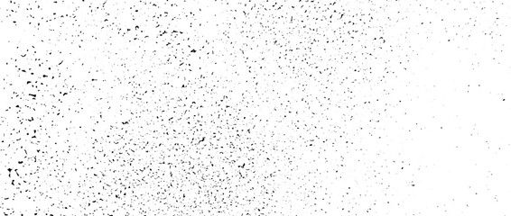 Wall Mural - Light gritty grunge gradient texture. Black subtle grain overlay background. Distressed noise surface with dust, sand, particles, specks. Rough dirty speckled backdrop. Vector wallpaper