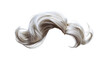 © nilanka - White Hair Wig or intense lightest blonde color style of men or women's hair wig isolated.