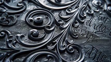 Poster - intricate chalkboard lettering adds elegance and sophistication, making any message stand out artist