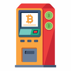 Poster -  ATM machine in a white setting