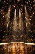 © Alexander Chaykin - A dark stage with bright spotlights and lights, ideal for concerts or performances