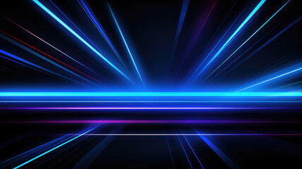 Sticker - Futuristic Speed of Light Abstract Background