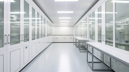 Poster - Modern Laboratory with Sterile Cleanroom Environment