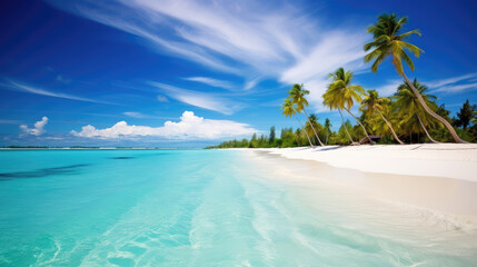 Sticker - Serene Tropical Beach Escape