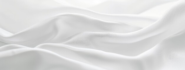 Poster - Elegant White Satin Fabric Texture Background