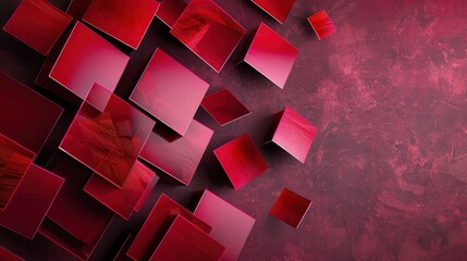 Wall Mural - abstract shinny golden background with dark red background 