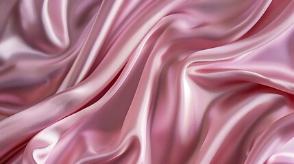 Wall Mural - Pink Silk Fabric Draped Abstract Background