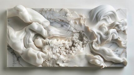 Poster - marble art blending traditional craftsmanship with modern design.