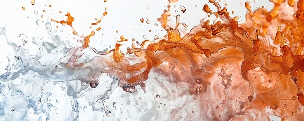 Wall Mural - fire mixed with water on white background generative ai