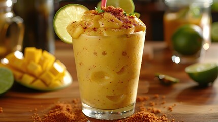 Refreshing Mango Smoothie with Lime