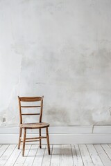 Wall Mural - Plain white simple interior architecture background Generative Ai