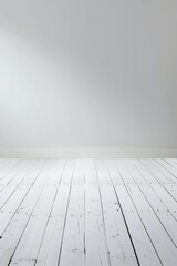 Wall Mural - Plain white simple interior architecture background Generative Ai