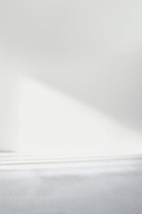 Wall Mural - Plain white simple interior architecture background Generative Ai