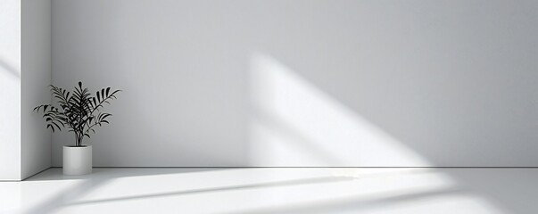 Wall Mural - Plain white simple interior architecture background Generative Ai