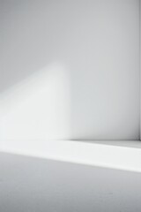 Wall Mural - Plain white simple interior architecture background Generative Ai