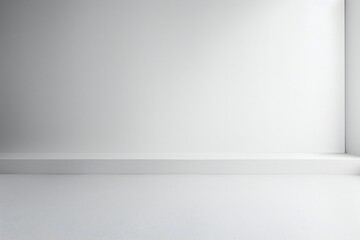 Wall Mural - Plain white simple interior architecture background Generative Ai