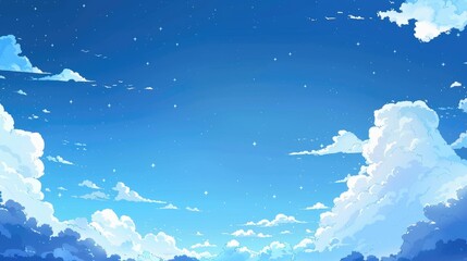 Wall Mural - sky with clouds and space for text