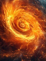 Wall Mural - fire tornado ai.