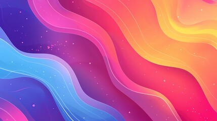 Poster - Dynamic colorful gradient background design for various media