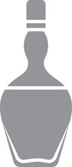 Sticker - Isolated bottle icon in flat style.