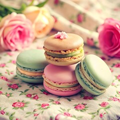 Canvas Print - macarons