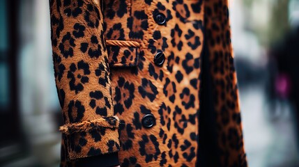 Poster - Leopard patterns are popular in fashion, adding a stylish and bold look to outfits and accessories.