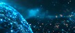 © EF Studio - glowing connections depicting a global network concept on a dark blue background