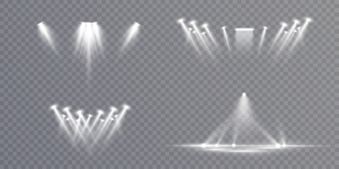 Leinwandbilder - Spotlight set for design and illustration. Vector	

