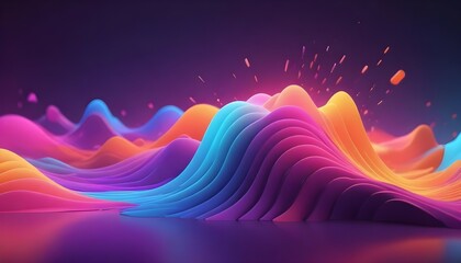 Wall Mural - Abstract light background wallpaper colorful gradient blurry soft smooth motion bright shine