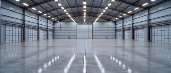  Empty warehouse storage hall