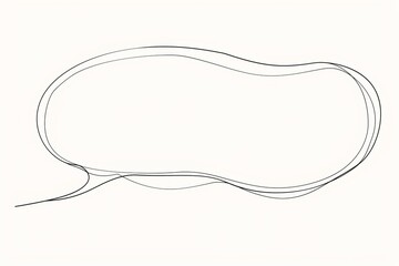Poster - Speech bubble continuous one line art.