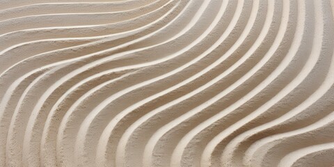 Poster - Abstract White Curved Lines Texture
