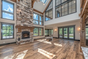 Wall Mural - Pure lighting with large window design inspiration ideas